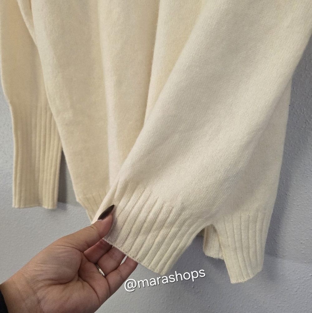 J. Mclaughlin Caitie Cream Cashmere Sweater - Picture 5 of 7